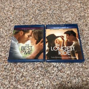 **BRAND NEW NEVER BEEN OPENED** The Best of Me and The Longest Ride Blu/Ray DVDs